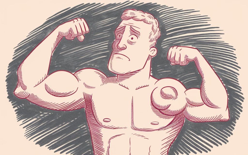 Person Flexing Muscles