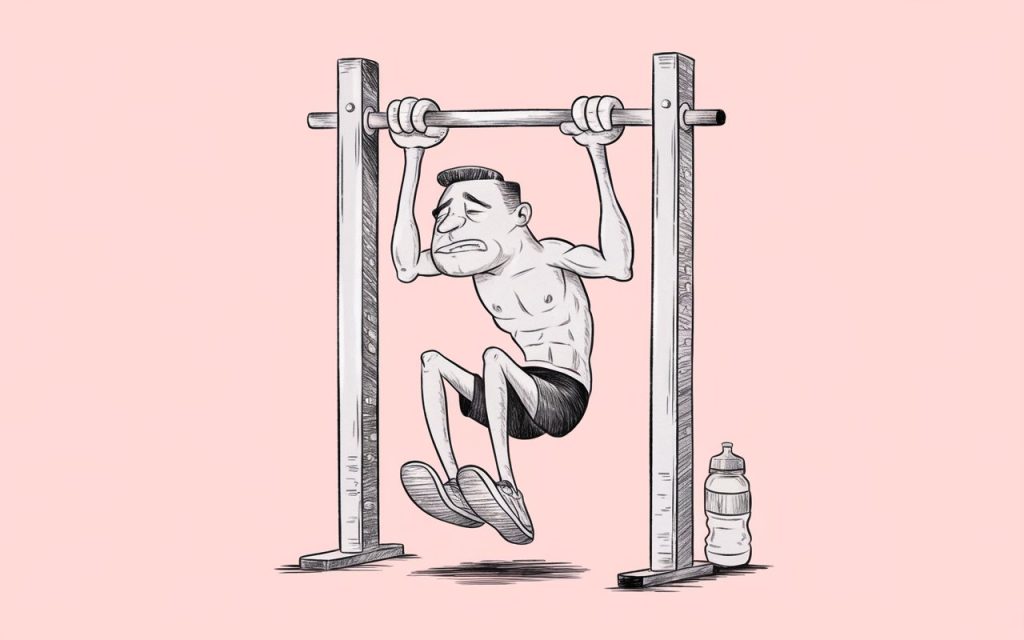 Tall Person Doing Pull-Ups