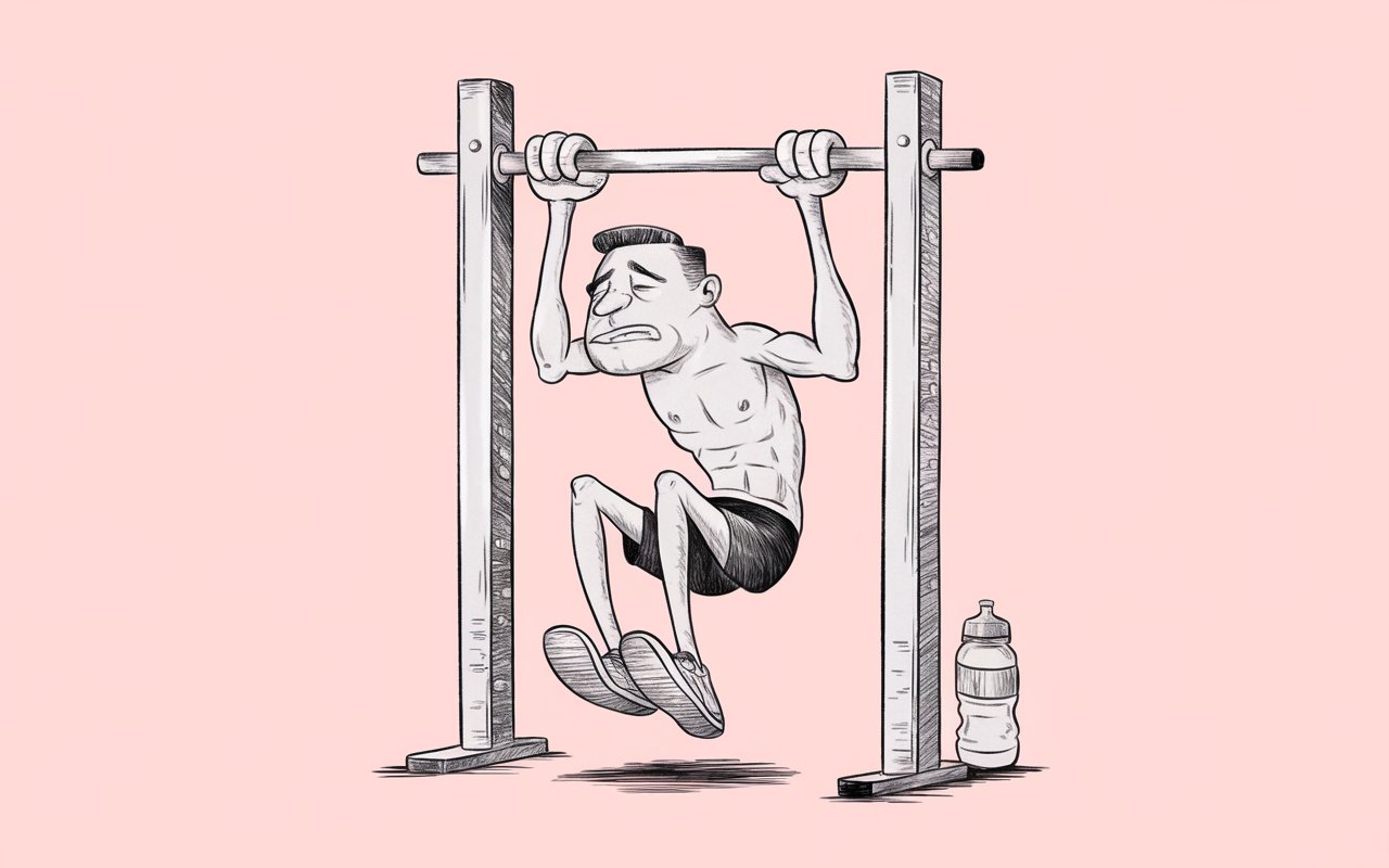 Tall Guy Doing Pull-Ups